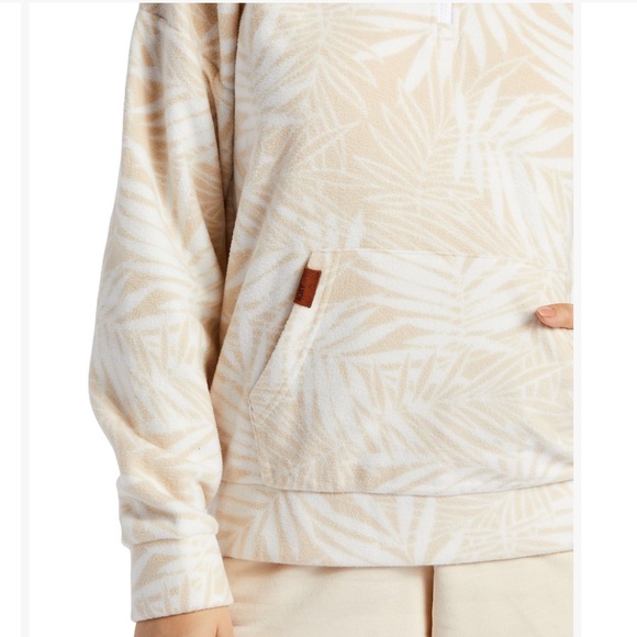 Roxy Polar Fleece Tapioca Palmy Days Pullover. Size Large. NWT - Picture 3 of 12